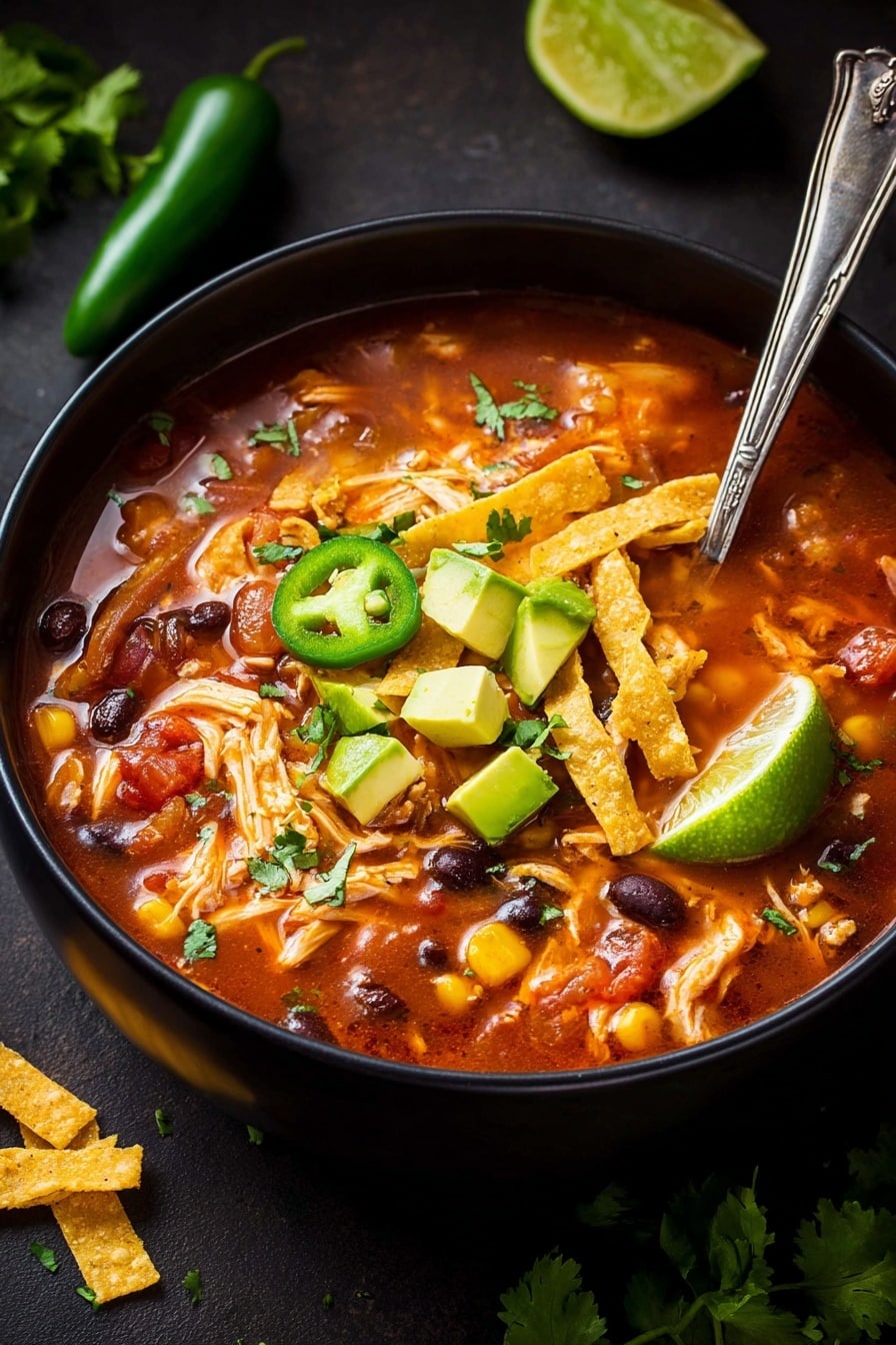 Easy & Comforting Chicken Tortilla Soup for Weeknights